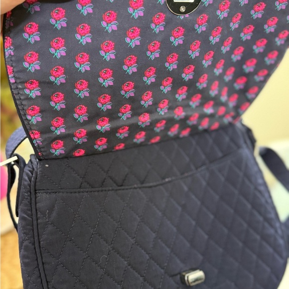 Vera Bradley Quilted Navy Blue Crossbody Bag - Picture 8 of 8